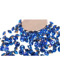 Swarovski 1100 Chaton Rhinestones 20ss Capri Pointed Back Gold Foiled  - 6 Pcs
