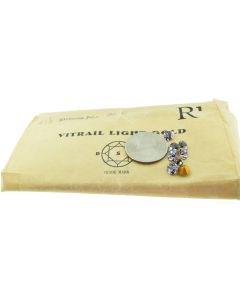 Swarovski 1100 Chaton Rhinestones 29ss Vitrail Light Pointed Back Gold Foiled  - 4 Pcs