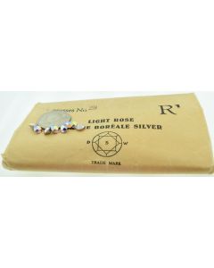 Swarovski 1100 Chaton Rhinestones 29ss Light Rose Ab Pointed Back Silver Foiled  - 4 Pcs